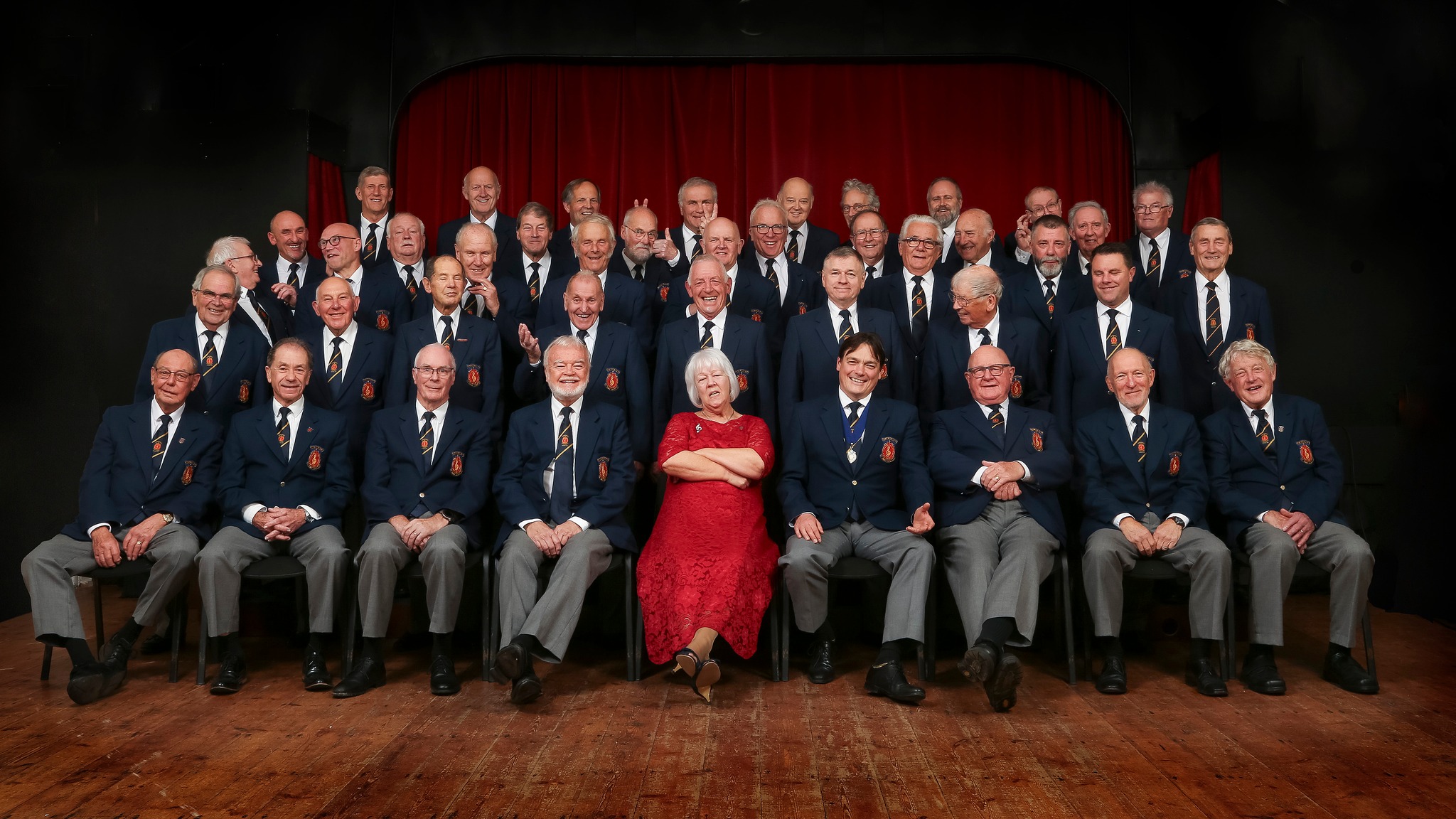 NMC numbers just about 50 members divided more or less equally across the four voice sections